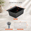Évier de cuisine encastré en composite de granite durable avec grille de réduction du bruit et ensemble de drain
