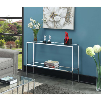 Granier 47.25'' Glass Top Console Table