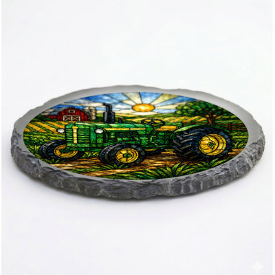 PAS TOTAL - Vitrail LOOK GREEN TRACTOR STONE GRAY