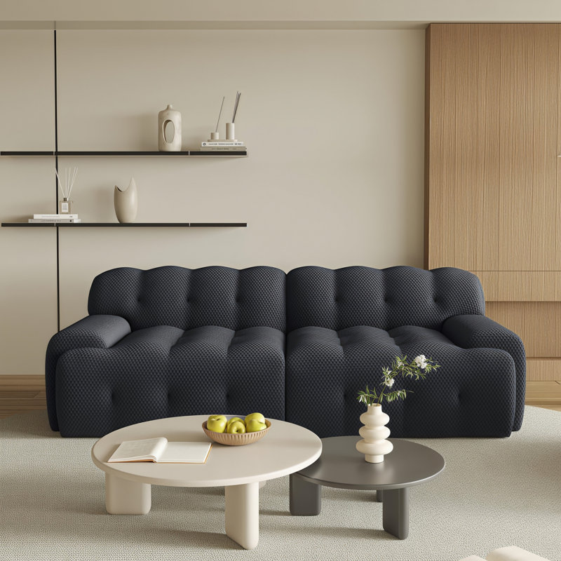 Canapé modulaire surdimensionné 86 po Yardgrace, Black
