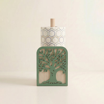 Porte-serviettes en bois rustique - Arbre