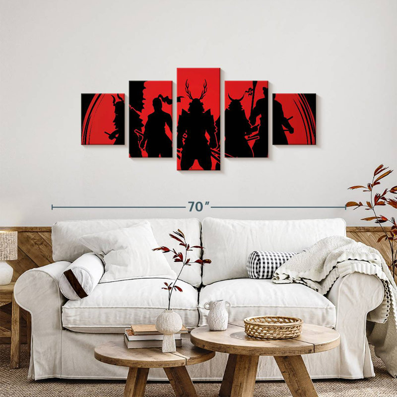 Samurai Warriors, 24" H x 55" W
