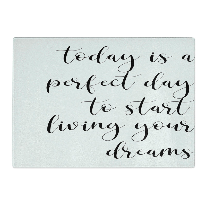 Today Is a Perfect Day Chopping Board, 20cm W x 28.5cm L