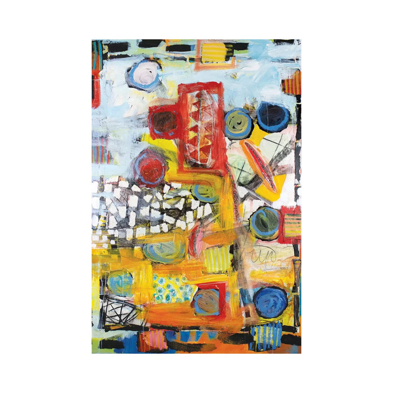 "Nouvel ordre mondial" par Michelle Daisley Moffitt, reproduction d'art sur toile tendue, H 12 po x l 8 po x P 0,75 po