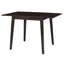 Table de salle à manger extensible avec plateau rabattable et pieds en bois massif-1884206147