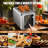WHALL - 2 Slice Touchscreen Toaster, 6 Shade Settings, 6 Bread Types, Digital Timer, Extra Wide Slot