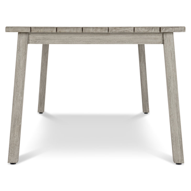 Antibes 86'' Gray Rectangular Teak Outdoor Dining Table