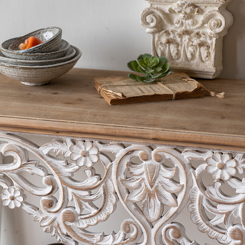 American Rustic Solid Wood Entry Console
