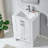 24'' White Modern Free-Standing Single Bathroom Vanity Set