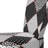 Black And White Patchwork - Upholstered Patterned Accent Side Chair