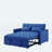 54Inch Adjustable Backrest Soft Futon Sofa With Double Armrest And Pouch Variable Bed-574059776