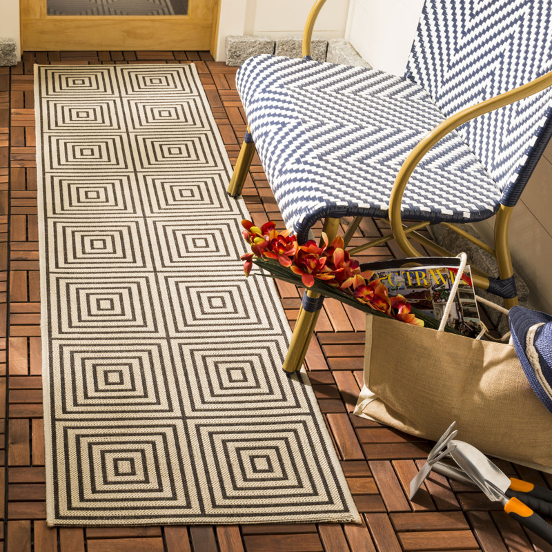 Gaitani Performance Geometric Indoor/Outdoor Area Rug, Runner 2'2" x 6'