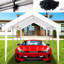 Abri d'auto 12 x 20 pi - Abri de garage protégé à 76 boucles élastiques et bâche imperméable-131375817
