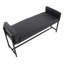 Banc avec métal, bois et similicuir-1200040848