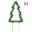 The Holiday Aisle® Christmas Light Decorations With Spikes 3 Pcs Tree 50 Leds 11.8"