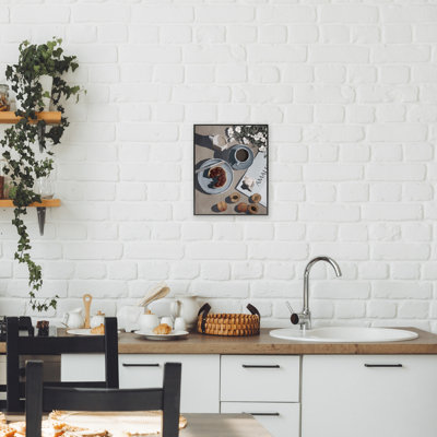 Giclée encadrée de fruits et de café du matin par Anna Lischenko