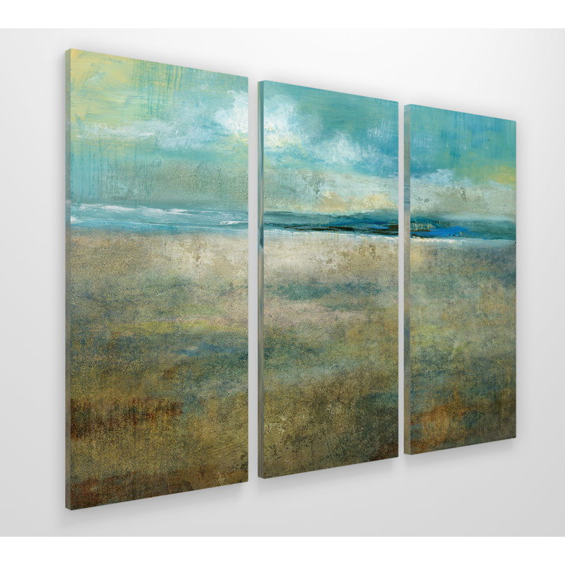 Delightful Day - 3 pièces, reproduction d'art sur toile, H 24 po x l 36 po x P 1,5 po