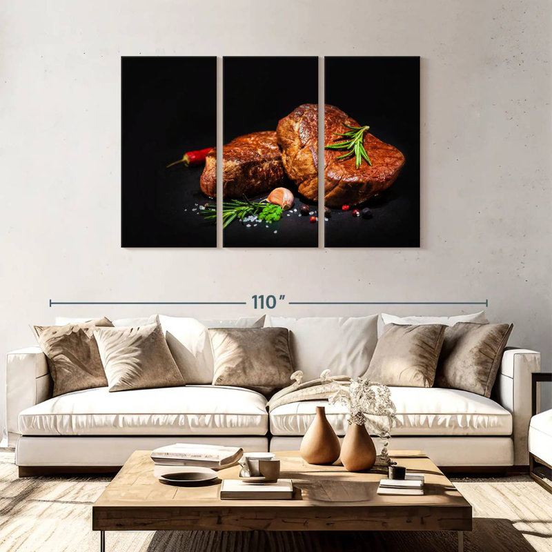 Yarlin Grilled Beef Fillet, 48" H x 74" W