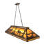 Luminaire suspendu linéaire 9 lumières pour table de billard