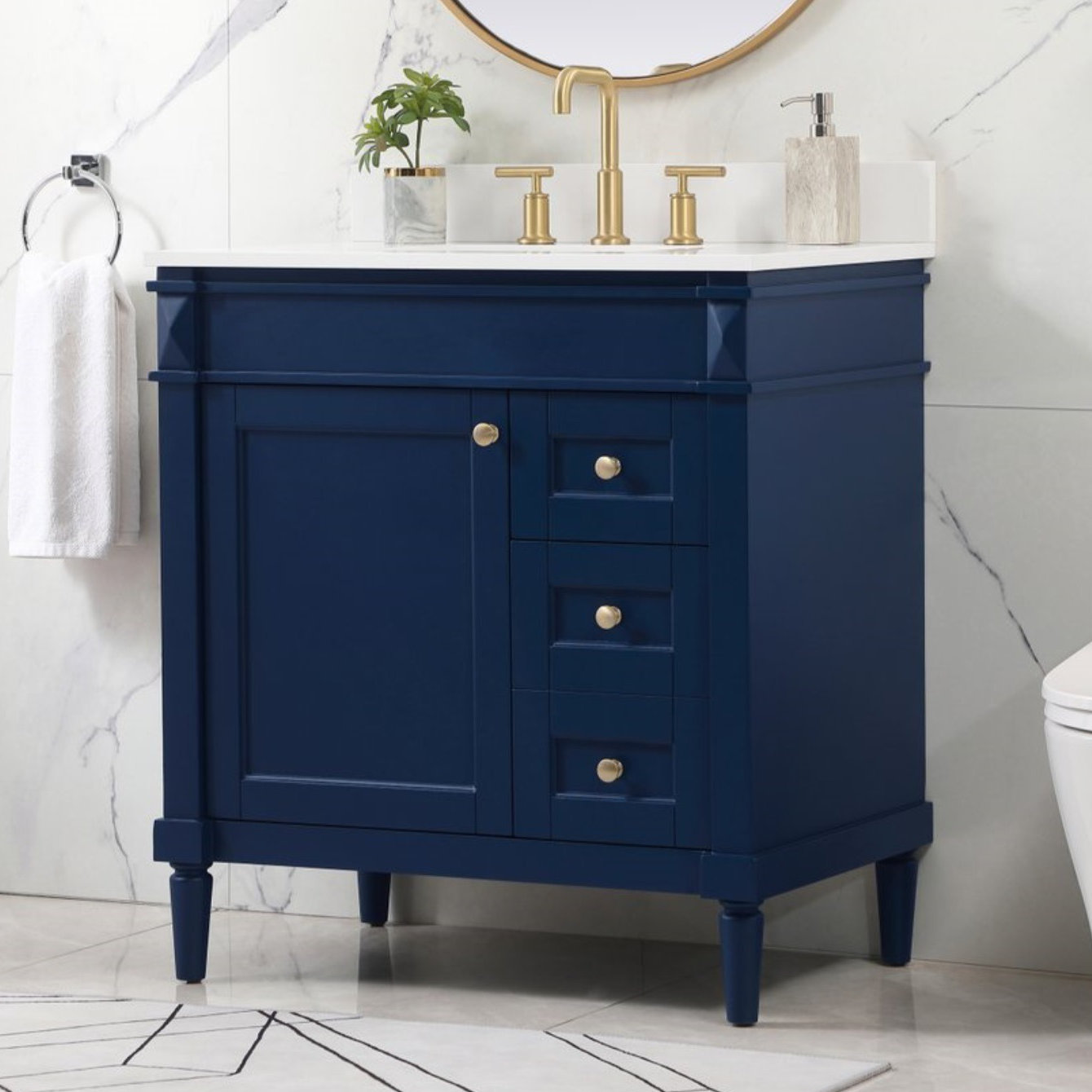 Readington 32'' Single Bathroom Vanity, Blue