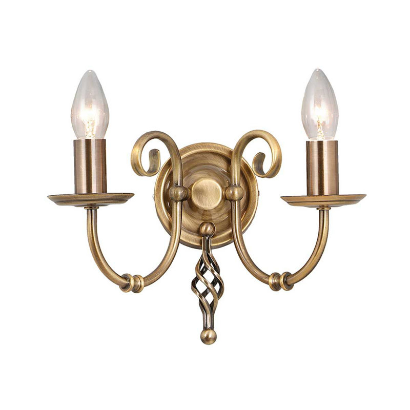 Wannamaker Candle Wall Light, Brass