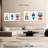 Multicolored Geometric Abstract V Multi Piece Canvas Print-92833270
