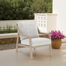 Chaises longues d'extérieur en bois de teck massif avec coussin et accoudoirs