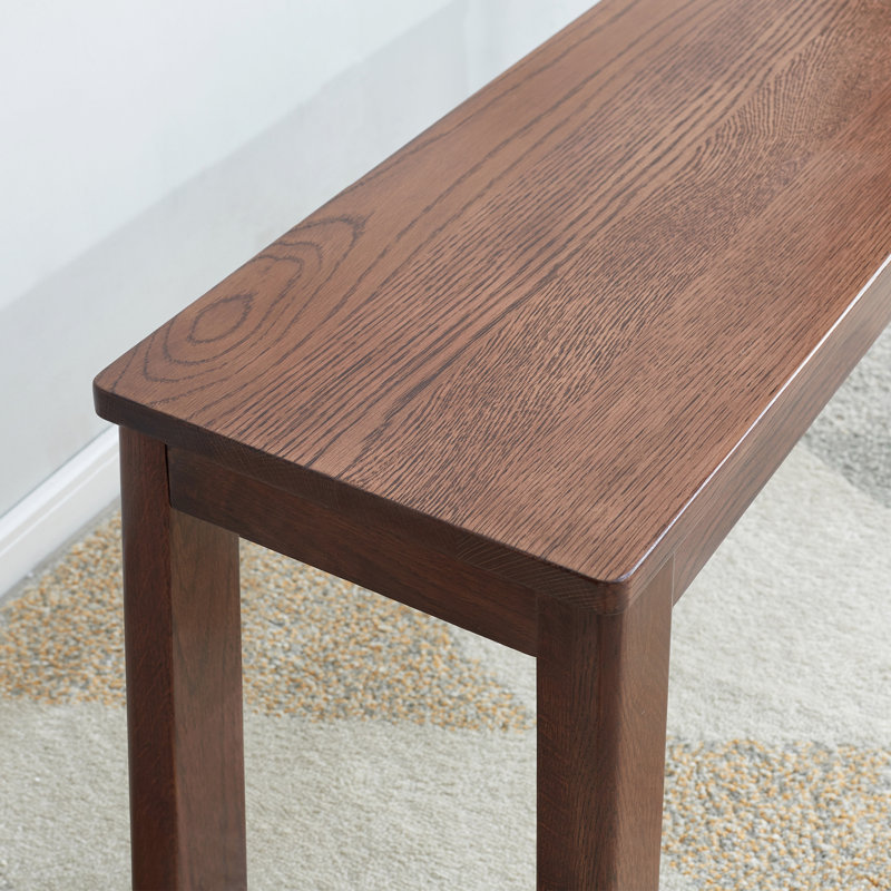 (1,2 m) Bois de chêne naturel de couleur noyer pour banc de table de salle à manger