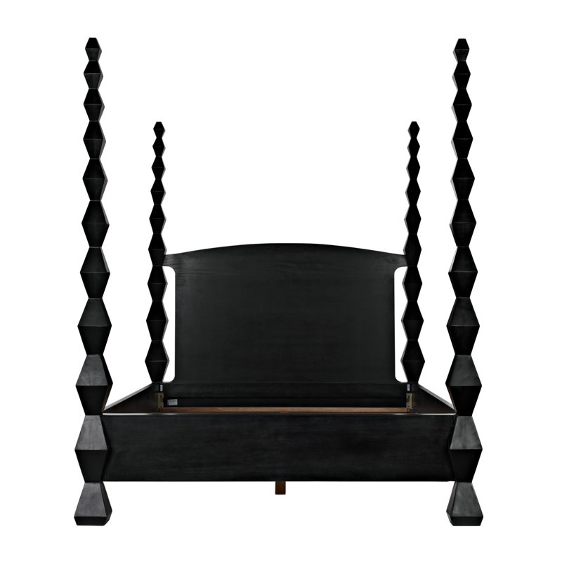 Brancusi Solid Wood Four Poster Bed, Queen