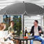 4 Seater Garden Furniture Set Parasol Folding Chairs-1651706026