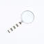 Elegant Cream & Black Resin Handle Magnifying Glass 