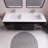 59.05'' Double Bathroom Vanity with Acrylic Top-556000135