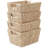 Set of 4 Water Hyacinth Storage Shelf Baskets with Handles - Whitewash-1737589555