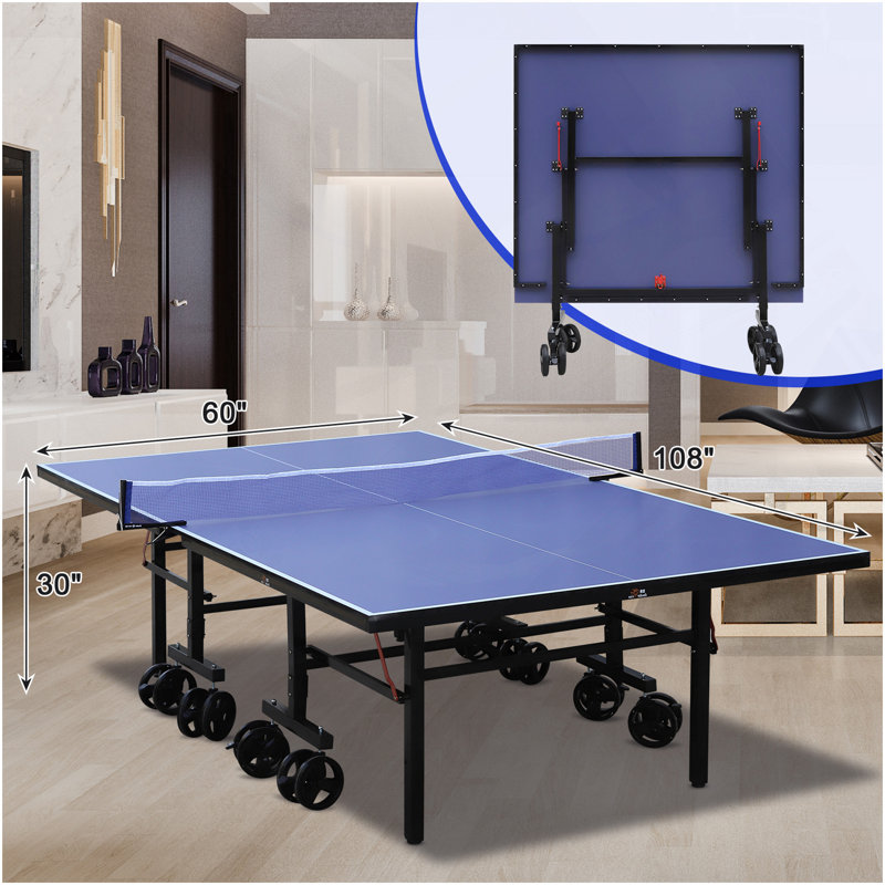 Table de ping-pong intérieure et extérieure pliable double 9 pi x 5 pi DOUBLE Fish
