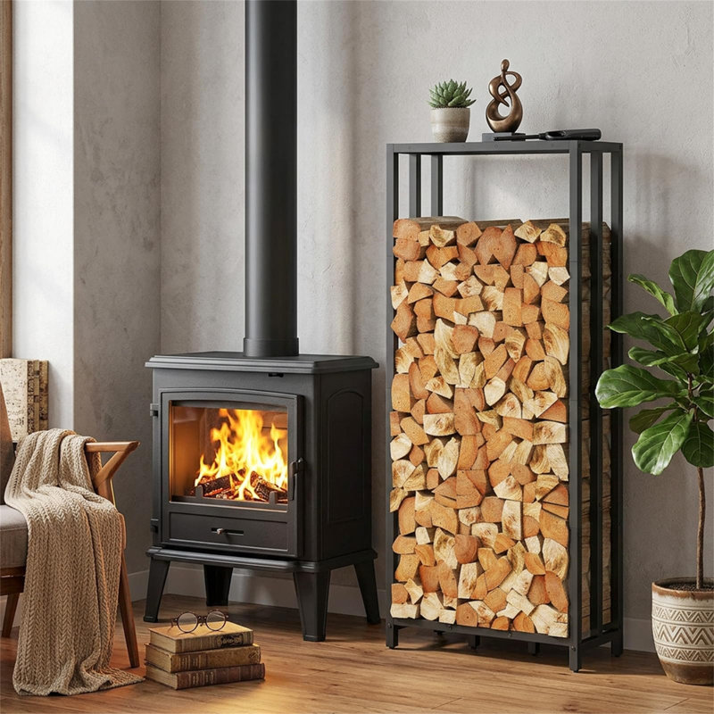 65cm W Metal Log Rack