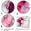 «Viva Magenta Secret Wispers VII», reproduction sur toile 3 pièces-87538608-87538609