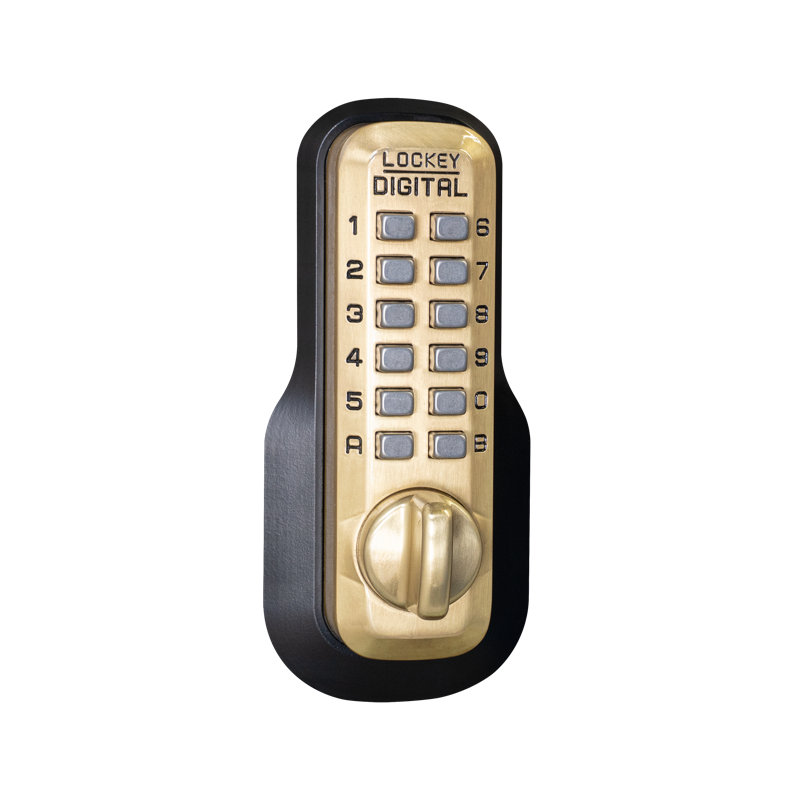 One Sided Deadbolt, Satin Brass