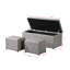 Banc de rangement rembourré en lin Jamesryan