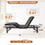Base de lit ajustable Base de lit grand avec tête et pied incliné Télécommande sans fil à gravité zéro-731199247