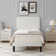 Auxter Upholstered Platform Bed Frame with Adjustable Headboard No Box Spring Needed