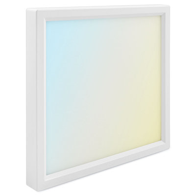 Luxrite 6 Inch Square LED Flush Mount Ceiling Light, 15W 1000LM, 5CCT 2700K-5000K, Dimmable - -  LR23553-1PK