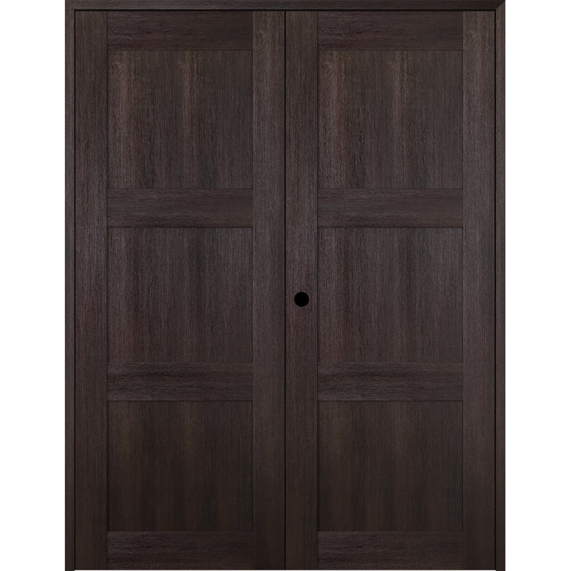 Porte française Avon 07 2RN, Bois de chêne, L 59,50 po x H 79,38 po, À droite