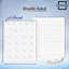 Paquet de 2 Scribbledo, écriture effaçable à sec pour enfants, tableau de suivi alphabétique de 9 po x 12 po, tableau blanc, suivi de lettres pour enfants de 3 à 5 ans