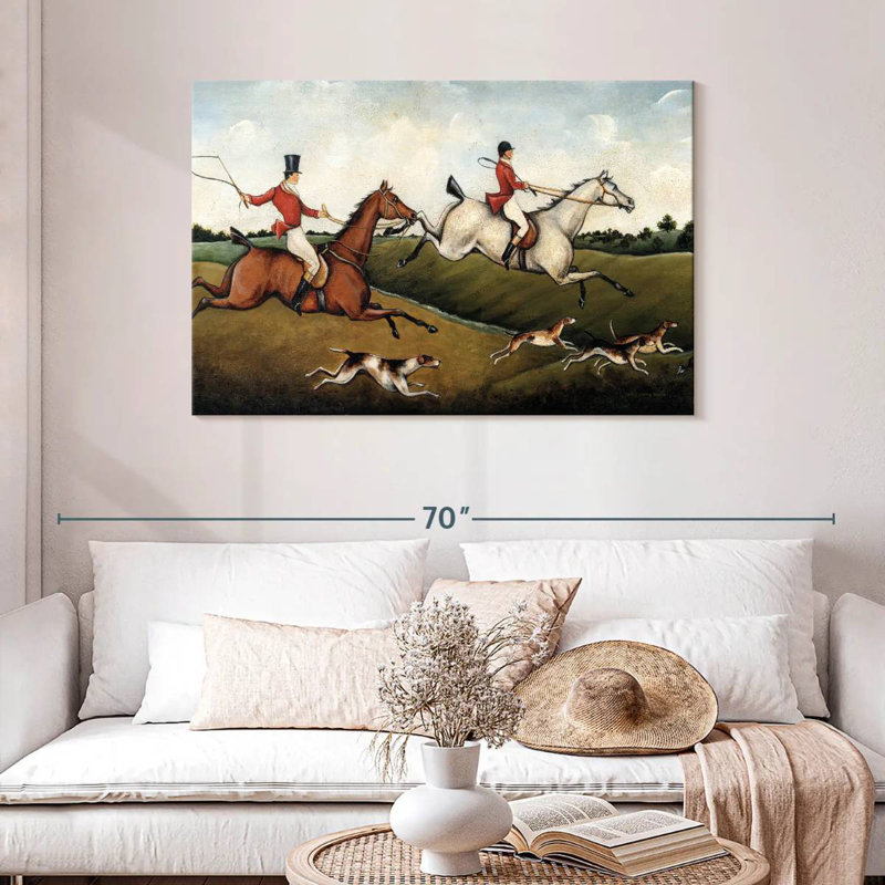 Senne The Hunt, 30" H x 45" W