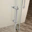 Porte de douche 36 po x 72 po, cabine de douche encadrée en chrome, 1/4 po (6 mm)