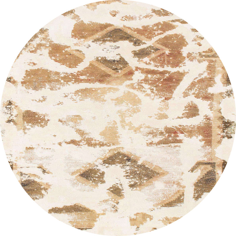 Sodus Abstract Indoor Rug, Round 4'