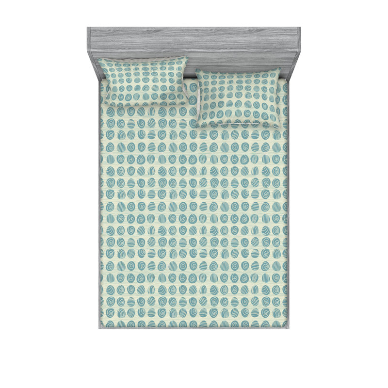 Drap-housse et taie décorative Ambesonne, Ensemble de draps très grand californien avec 2 t