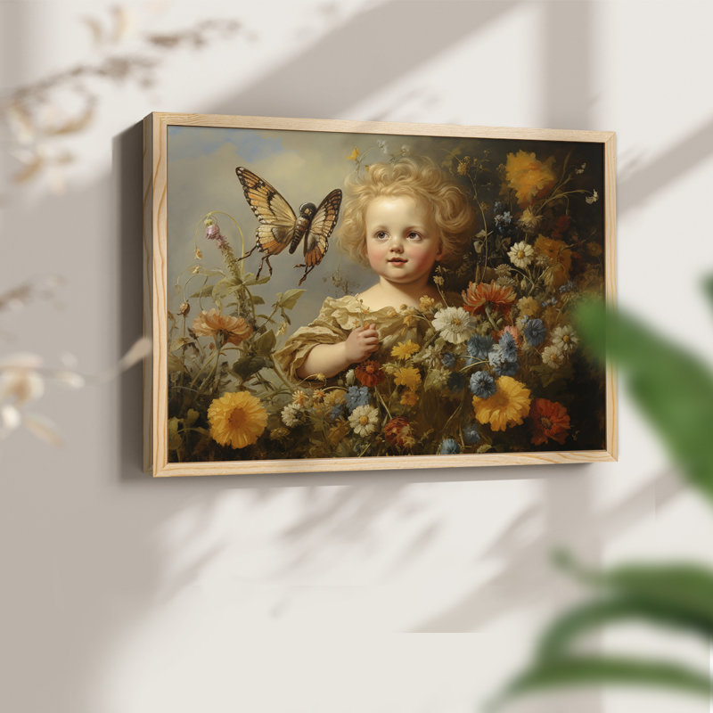 Angels From Above-LVI - Reproduction encadrée - Restickable, H 11 po x l 14 po, Encadré naturel