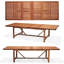 Ensemble repas extensible d'extérieur en bois 9 pièces Nicholas FSC-130703177-130703179