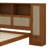 Twin-Size Wooden Bed Featuring Dual Storage Lockers, Drawer, And Headboard Shelf-1591141373